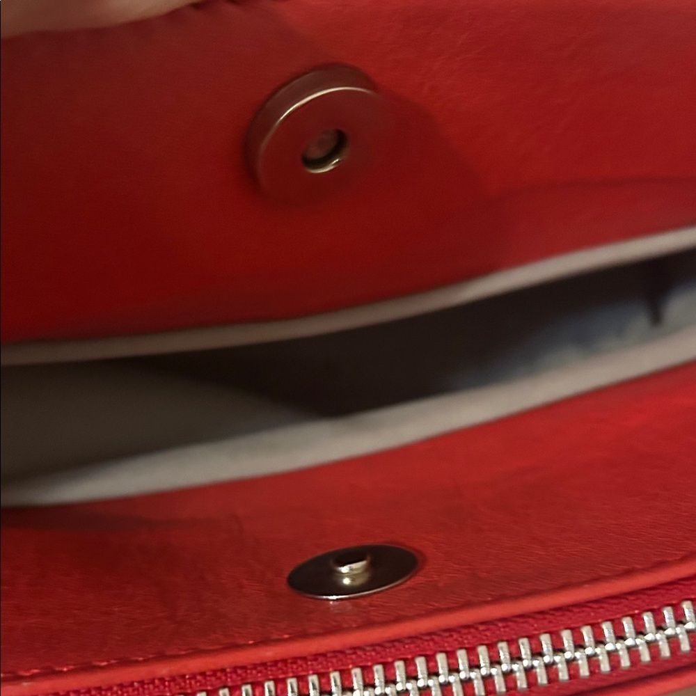 Borse in Pelle made in Italy genuine Elegant genuine soft leather red crossbody - Picture 7 of 15